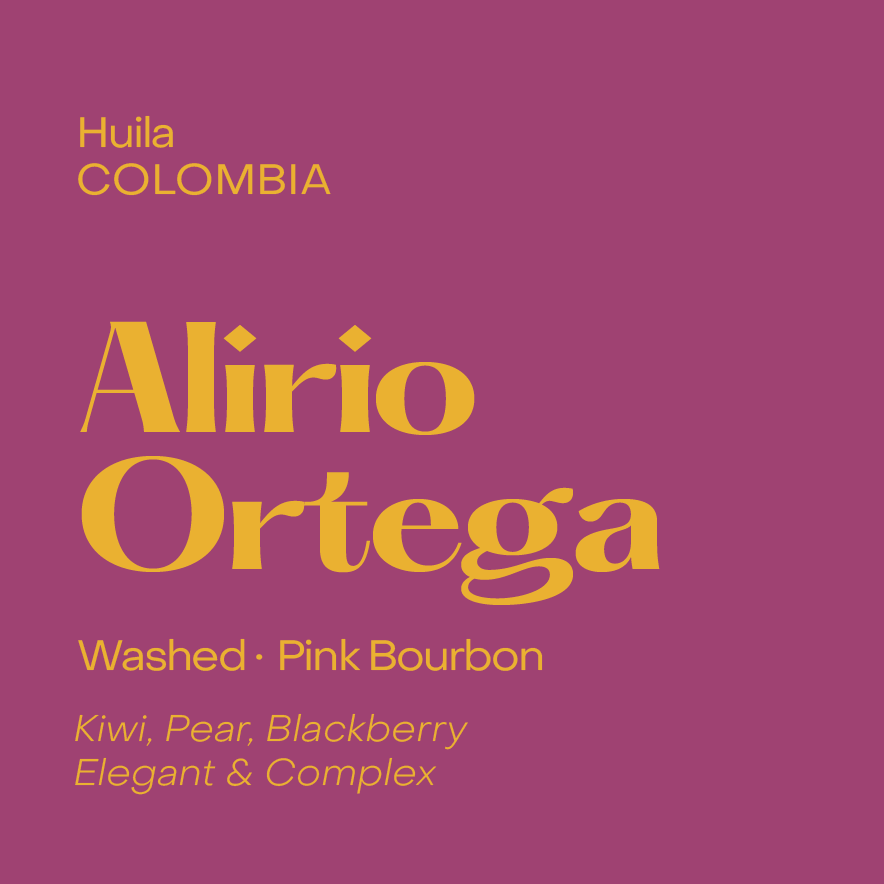 Photo of Alirio Ortega | Colombia - Washed Pink Bourbon (Filter Beans)