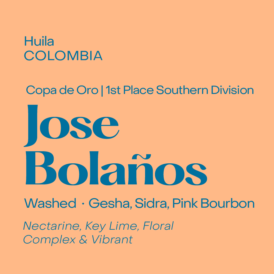 Photo of Copa de Oro | Colombia Jose Bolaños, Washed Gesha, Sidra & Pink Bourbon