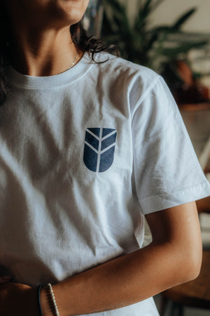 
                  
                    Load image into Gallery viewer, The White Tee: Subtext T-Shirt - Mid Weight
                  
                