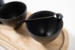
                  
                    Load image into Gallery viewer, Black Cup with Black Spoon
                  
                