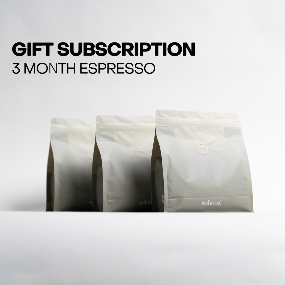 Subtext 3 Month Gift Espresso Subscription